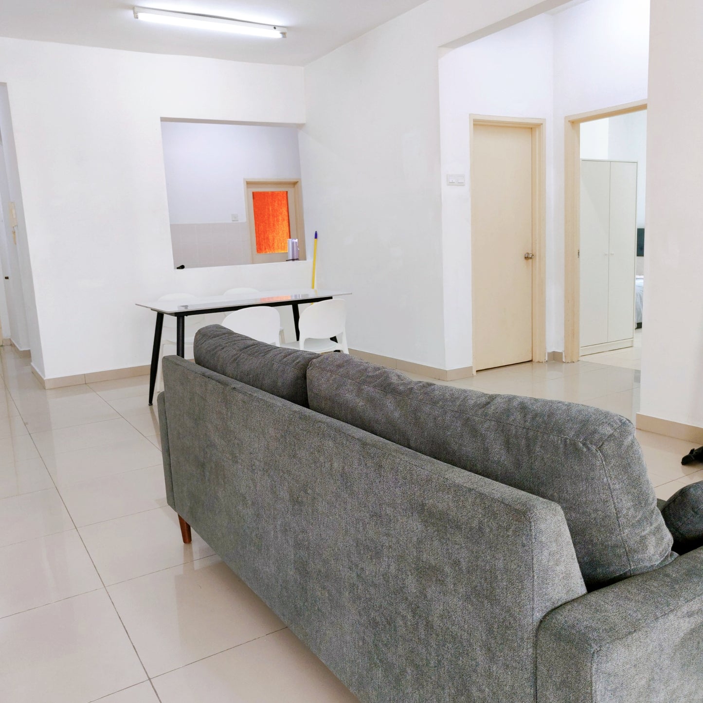 Overall view of a living area at a furnished house for rent at Aman Heights Seri Kembangan