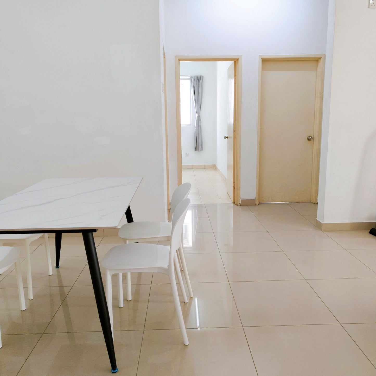 View of a living area showing the room entrances at a furnished house for rent at Aman Heights Seri Kembangan