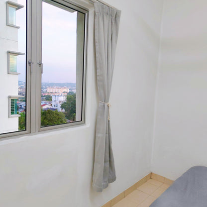 The window view of a room for a house for rent at Aman Heights, Seri Kembangan