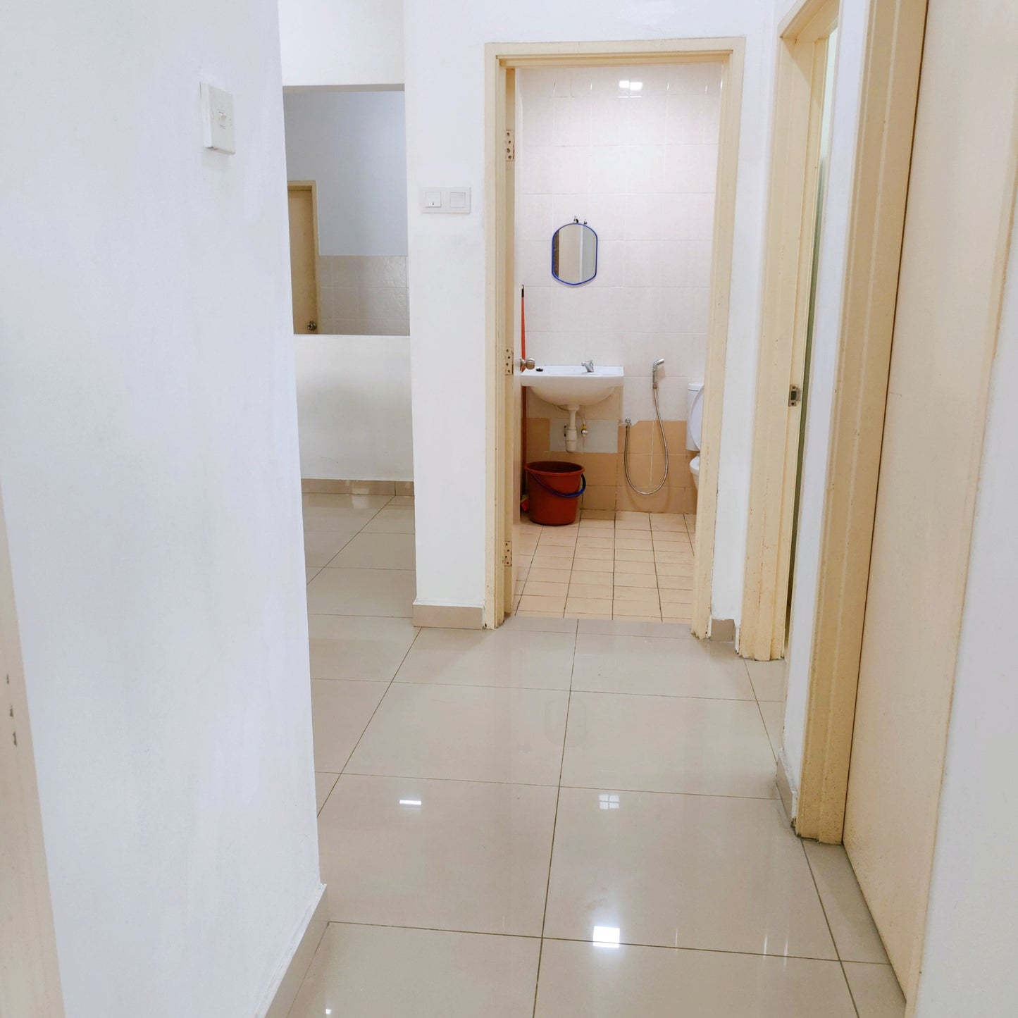 Walkway inside a house for rent at Aman Heights Seri Kembangan